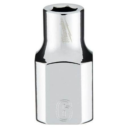 UPC: 0045242565801 | Milwaukee-45-34-9076 3/8 in. Drive 6mm Metric 6-Point Socket