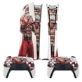 thumbnail image 2 of Skin Sticker for PS5 Slim Standard PS5 Pro Disc Digital Edition Console and Controllers Decals for Playstation 5 (Strong Muscler Santa,PS5 Pro Disc Edition), 2 of 5