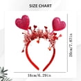 thumbnail image 7 of Valentines Day Headband Valentine's Day Love Hair Hoop, Valentines Day Accessories, Heart Headband for Women Girls, 7 of 7
