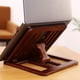 thumbnail image 1 of Laptop Stand, Ajustable Laptop Stand, madera, diseño plegable, portátil, base de madera, 2 niveles, para oficina,topliu, 1 of 7