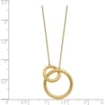 thumbnail image 4 of 14K Yellow Gold Polished Circles with 2 Inch Extender Necklace - 17"- Made In Italy Chain, 4 of 7
