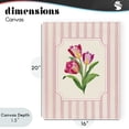 thumbnail image 4 of Stupell Industries French Country Magenta Tulips over Stripes Canvas Art, 16 x 20, by Diane Neukirch, 4 of 8
