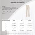 thumbnail image 7 of Haitryli Women's Chinese Style Baggy Wide Leg Suit Pants Elastic High Waist Palazzo Pants Casual Daily Wear Black M/2, 7 of 7