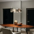thumbnail image 5 of 42992SNLED Kichler Lighting Moderne - 100W 2 LED Round Pendant - with Contemporary inspirations - 6.75 inches tall by 26.5 inches wide-Satin Nickel, 5 of 6