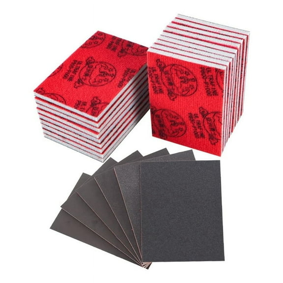 Symkmb 18 Pack 320-2500 Grit Sanding Sponge, Extra Fine Sanding Sponge Pad, Sanding Block Soft Foam Wet and Dry Sandpaper velvet sponge   sandpaper