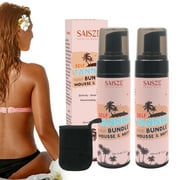 Saisze 7 fl.oz Organic Self-Tanning Mousse for Women and Men,Natural Looking Sunless Tan