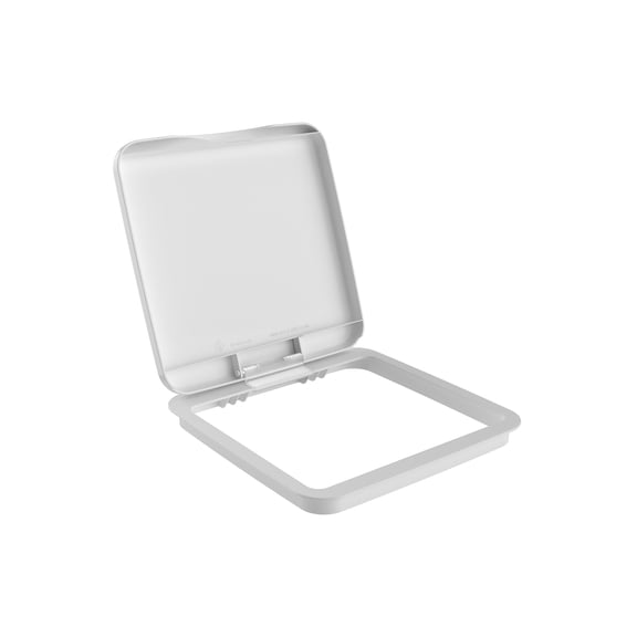 Rev-A-Shelf 27 qt. Trash Can Replacement Lid, White (Lid Only), RV-1024-LID-1-40