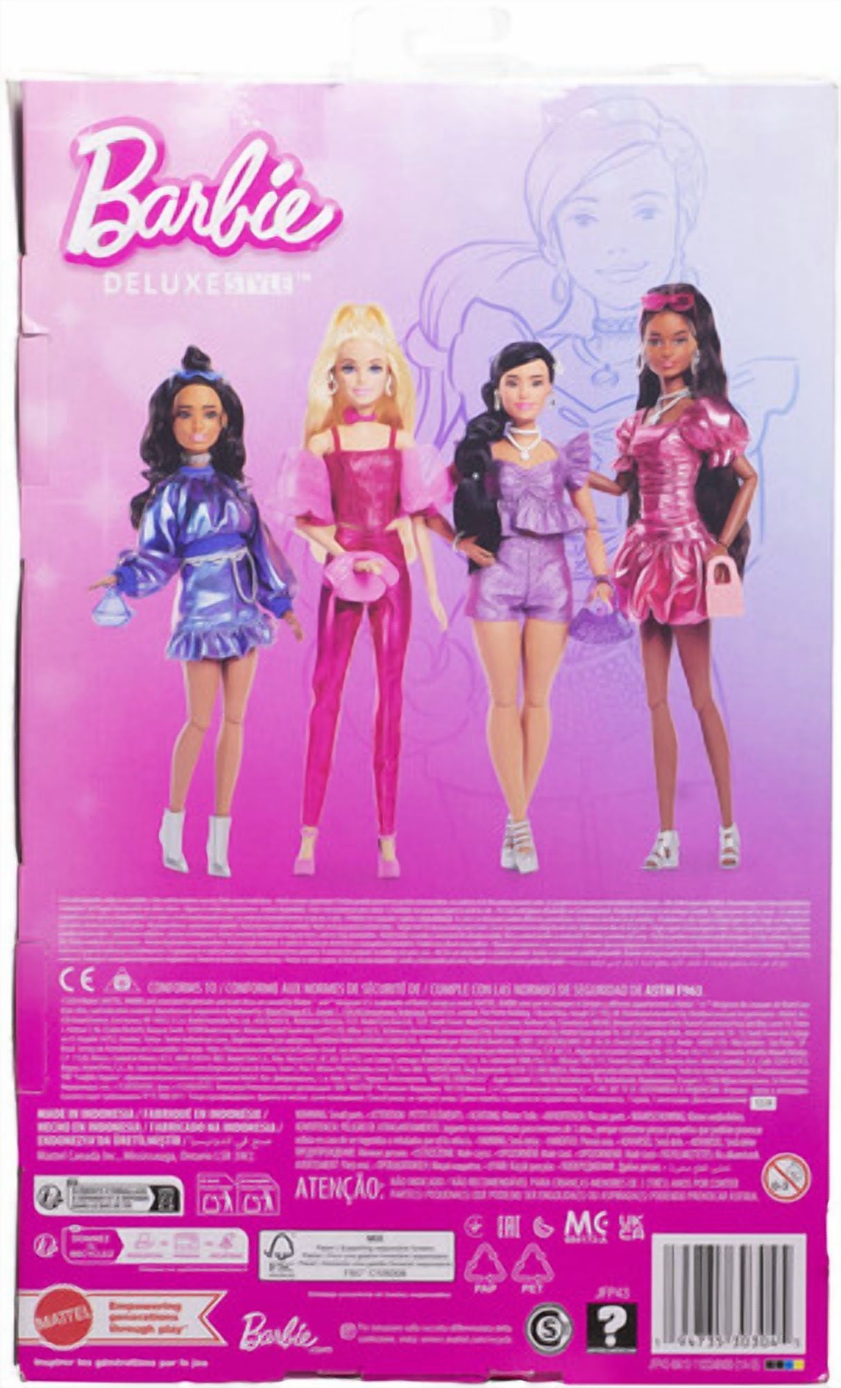 Barbie-Poupée Deluxe Style-avec haut violet métallisé et short