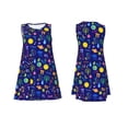 thumbnail image 3 of Vsdgher Mathematics And Chemistry Print Summer Dresses for Women Casual U Neck Beach Dress Sleeveless Tank Loose Sundress with Pocket -Small, 3 of 7