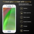 thumbnail image 3 of Cadorabo 3x Tempered Glass for Samsung Galaxy A3 2017 Screen Protection Display Saver, 3 of 8