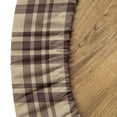 thumbnail image 5 of Ambesonne Plaid Fitted Round Tablecloth, Old Fashioned Tartan, 56"- 60" Diameter, Tan Brown, 5 of 5