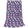 thumbnail image 2 of Rateoe Skull cartoon flower Print Fuzzy Fleece Throw Blanket Extra Large,Super Soft,Fluffy and Warm Blankets for Couch,Bed,All Season Use (60"x50"), 2 of 8