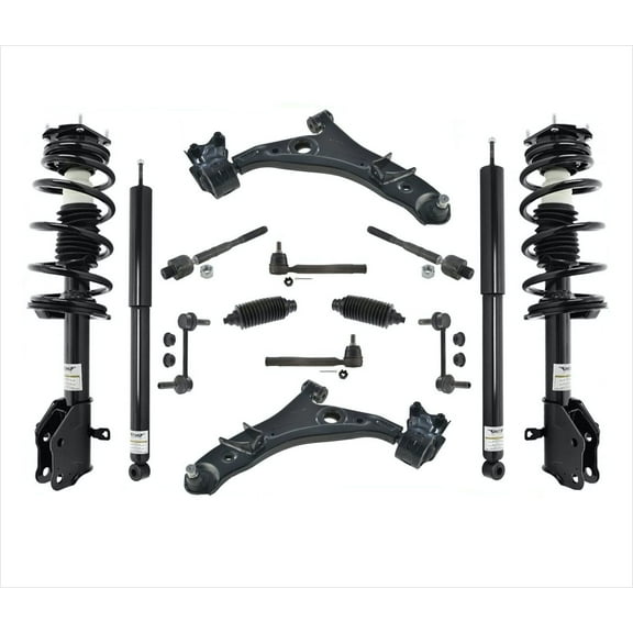 Front Struts Rear Shocks Control Arms 14 Pcs Kit For 11-14 Ford Edge
