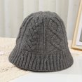thumbnail image 6 of CoCopeaunts Fisherman Hat Autumn Winter Slouchy Knitting Beanies Hat Stretch Casual Knitting Thickened Warm Cap for Men Women, 6 of 8