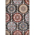thumbnail image 6 of CAMILSON Spring Bohemian Medallion Floral Easy-Cleaning Non-Shedding Washable Outdoor Indoor Area Rug Brown 6x9, 6 of 11