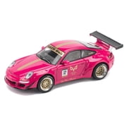 RWB 997 #12 Hotel Ava Pink Metallic 1/64 Diecast Model Car by Pop Race