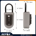 thumbnail image 2 of Caja de seguridad para llaves SEPOX Metal Code 9 pulsadores con espacio extra grande, 2 of 9