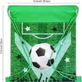 thumbnail image 5 of KISPATTI 12 Pcs Soccer Party Favor Bags Sports Party Drawstring Bags Candy Treat Reusable Cloth Bags Party Gift for Birthday Sports Party Soccer Baby Shower Decor Supplies, 5 of 6