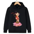 thumbnail image 2 of Sudaderas con capucha para niños y niñas, ropa de primavera y otoño, con estampado de anime mitológico chino, 2 of 4