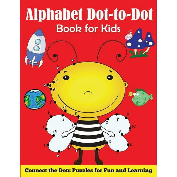 Alphabet Dot-to-Dot Book for Kids, (Paperback)