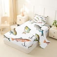 thumbnail image 2 of Feelyou Rustic Lake Fishing Twin Sheet Sets for Kids Boys, Cartoon Farmhouse Animal Bedding, 3-Piece, 2 of 5