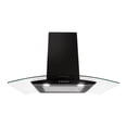 thumbnail image 3 of Tricombo de Cocina Supra: Parrilla de Gas 5 Quemadores Senza 76 cm Cristal Templado + Campana de Pared Cristal Curvo Negro CC-76 + Horno de Empotrar Mixto Dark Vortex Negro, 3 of 8