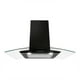 thumbnail image 1 of Campana Extractora Decorativa De Pared En Cristal Curvo Negro De 76 Cm SUPRA CC-76-BLACK, 1 of 7