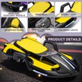thumbnail image 4 of Xuanlur 24V Electric Ride On Toy for Kids, 24V Kids Ride On Electric Scooter with Intelligent Gravity Steering, Helmet Knee Pads and a Top Speed of 6.84 MPH, Spray Function, 200W Motor (Yellow), 4 of 7