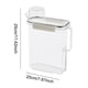 thumbnail image 2 of Dispensador de contenedores de detergente para ropa con tapas, con taza medidora, caja de almacenamiento de plástico líquido para baño, hotel, hogar,, 2 of 9