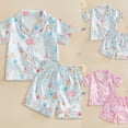 thumbnail image 4 of Mnyotv Cake Printed Short Sleeve Pajama Set Causal Lounge Sets Unisex Girls Boys Pajamas Home Sleepwear Size 3-4 Years, 4 of 4