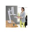 thumbnail image 4 of Ergotron WorkFit-S Single LD with Worksurface - Convertisseur de Bureau Debout - Rectangulaire - Blanc, 4 of 7