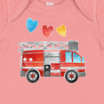 thumbnail image 4 of Inktastic Valentine's Day Fire Truck with Hearts Boys or Girls Baby Bodysuit, 4 of 5