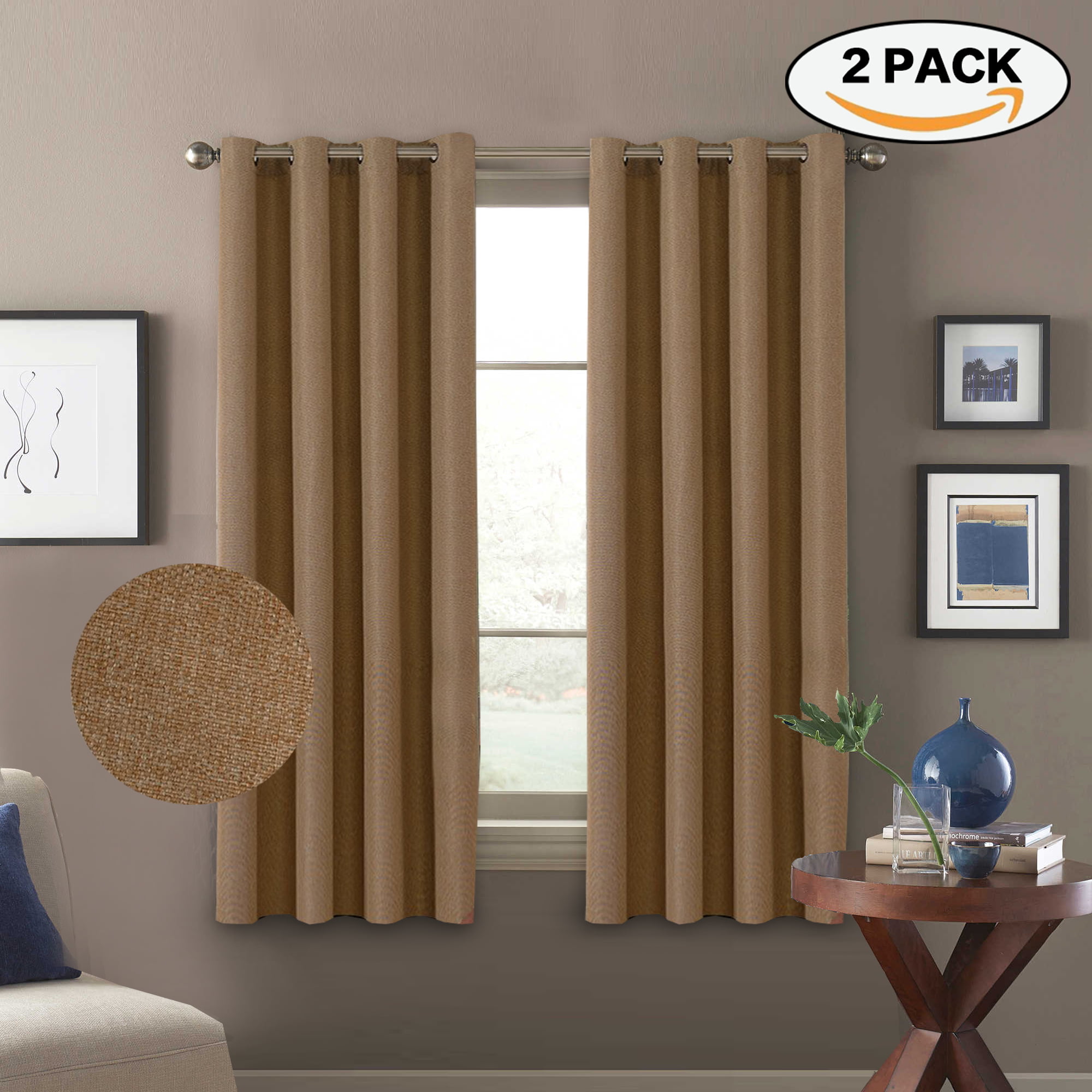 Window Treatments / Drapes for Bedroom 1 Panel, 52 x 84, Quatrefoil Navy 1 Panel Mellanni Thermal Insulated Blackout Curtains Living Room with Silver Grommet and 1 Tieback