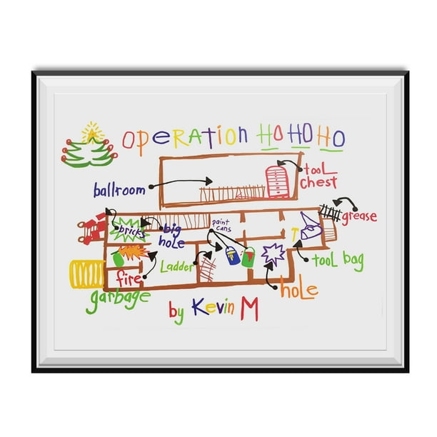 Operation Ho Ho Ho Poster Home Alone 2 Movie Kevin Mccallister Christmas Gift Walmart Com Walmart Com