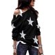 thumbnail image 1 of Sudadera de manga larga con teñido anudado para mujer, blusas y blusas sueltas con cuello redondo Fokelyi WRMH-219-9, 1 of 8