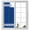 Blue, variant on Sage Green Window Privacy Film, Farmhouse Sage Green White Striped Static Cling UV Sun Blocking Heat Control Window Tint Day and Night, Non-Adhesive One Way Windows Privacy Cover 17.7''x39.3''