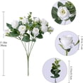 thumbnail image 3 of Artificial Roses 6 Pack 12 Inch Silk Rose Bouquets Bulk Realistic Flowers for Wedding Bridal Party Home Office Vase Centerpiece Table Decor DIY, 3 of 6