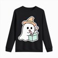 thumbnail image 5 of Child Boys Halloween Shirt for 5t 6t Boys Halloween T-shirt Boys Ghost Kids Shirt Crewneck Long Sleeve Graphic Top Toddler to Youth Boys Clothes Size 5-6 Years, 5 of 9