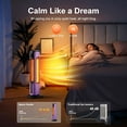 thumbnail image 6 of Space Heater, Compact Purple Space Heater Fast Heating Thermostat & Overheat Protection, 6 of 6