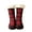 1#, variant on Pnellth 1 Pair Anti-skid Middle Tube Floor Socks Fleece Lined Plaid Print Women Warm Fluffy Socks Clothes Accessories