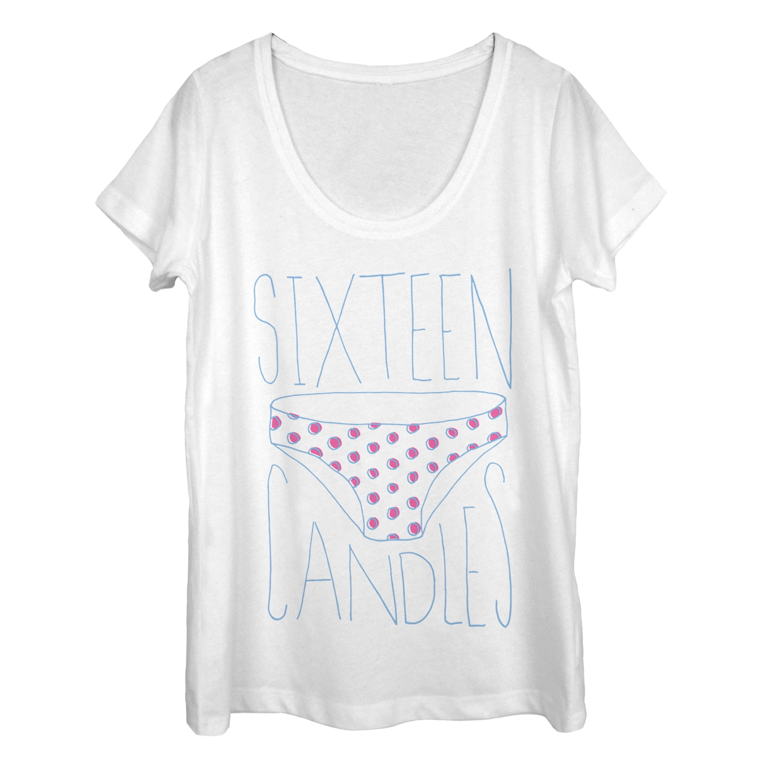 Sixteen Candles Women's Sixteen Candles Borrowed Panties Scoop Neck