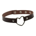 thumbnail image 3 of Gargantilla con cadena de corazón de amor, ajustable, suave, de moda, estilo vintage Café, 3 of 8