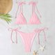 thumbnail image 3 of WILLBEST Traje de Baño de Dos Piezas para Mujer, Traje de Baño de Tiras con Lazo, Traje de Baño Sexy de Triángulo, conjuntos de Bikini Superior, Traje de Baño, 3 of 7