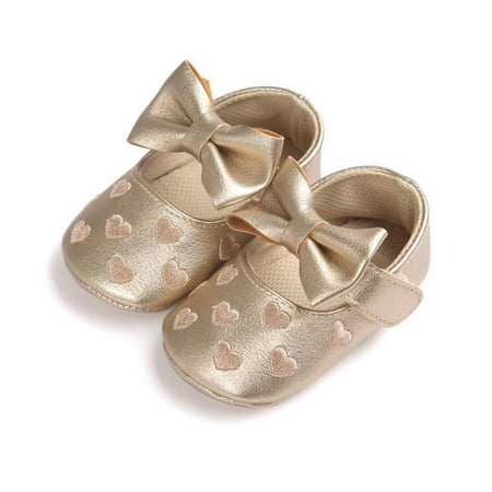 

0-18M Baby Girl Soft Crib Shoes Newborn Infants Anti-slip Sneaker Prewalker
