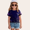 thumbnail image 2 of Hessimy Baby Boys Short Sleeve Cotton T-Shirts Toddler Boy Clothes Tee(Light Purple,10-11 Years), 2 of 4