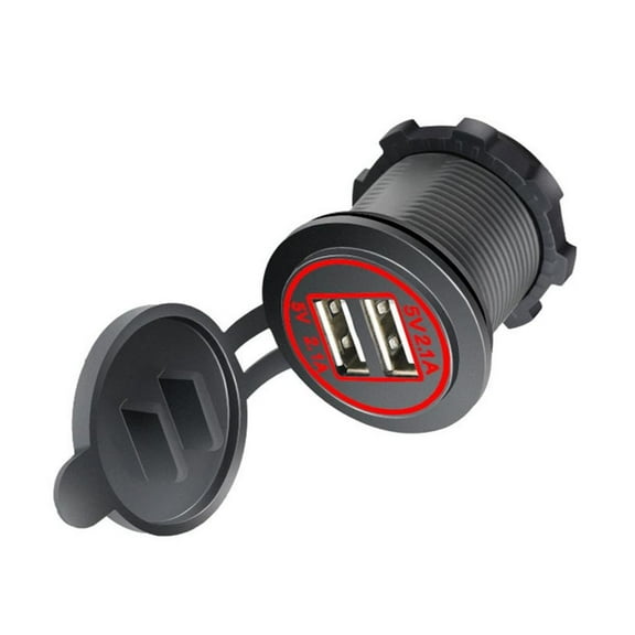 USB Charging Socket Double USB Outlet USB Charging Port for Car Boats Marine