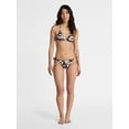 thumbnail image 2 of No Boundaries Hibiscus Printed Triangle Bikini Top, Women’s XXS-XXL, 2 of 5
