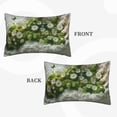 thumbnail image 2 of Naloa Nature Hand Daisies Art Pillowcase, Throw Pillowcase, Wrinkle-Free, Stain-Resistant with Hidden Zipper for Bedroom Sofa-16"x24", 2 of 6