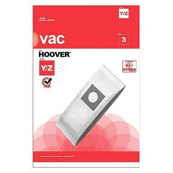 Replacement Part For Hoover Upright Type Y/Z Paper Bags 3 Pk - AA10002, 304573001