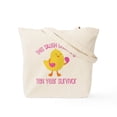 thumbnail image 2 of CafePress - Breast Cancer 10 Year Survivor Chick Tote Bag - Unisex Canvas Tote Bag, Beige, 1-Piece, 2 of 9
